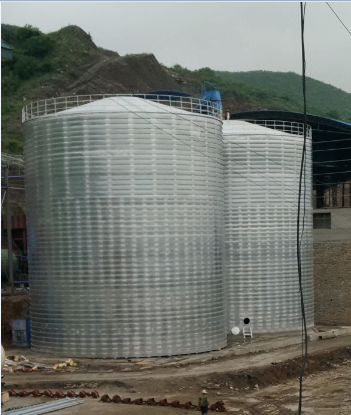 净潭乡粮食钢板仓的安装全过程不用热焊接